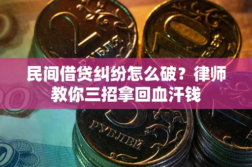 济南民间借贷纠纷怎么破？律师教你三招拿回血汗钱