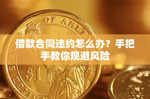 济南借款合同违约怎么办？手把手教你规避风险