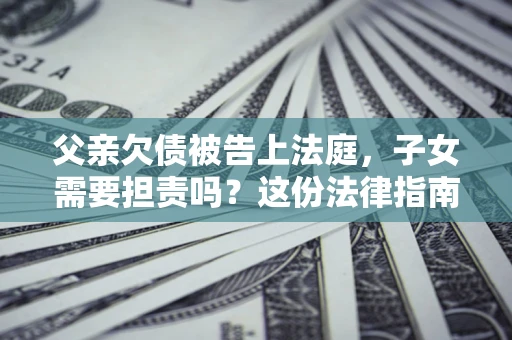 济南父亲欠债被告上法庭，子女需要担责吗？这份法律指南必须看完