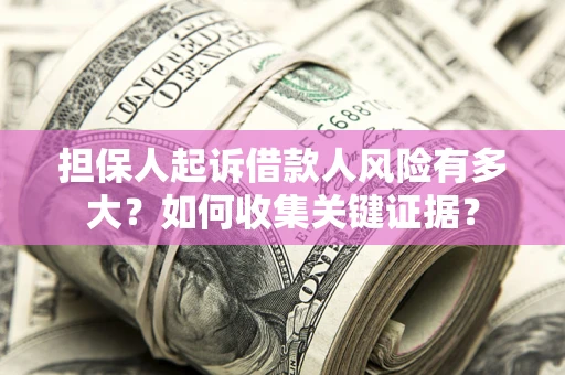 济南担保人起诉借款人风险有多大？如何收集关键证据？
