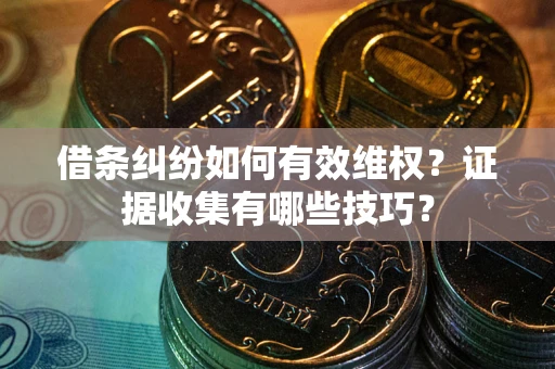 济南借条纠纷如何有效维权？证据收集有哪些技巧？