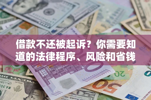 济南借款不还被起诉？你需要知道的法律程序、风险和省钱技巧