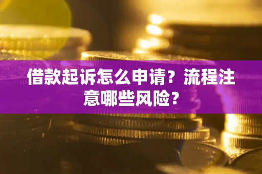 济南借款起诉怎么申请？流程注意哪些风险？