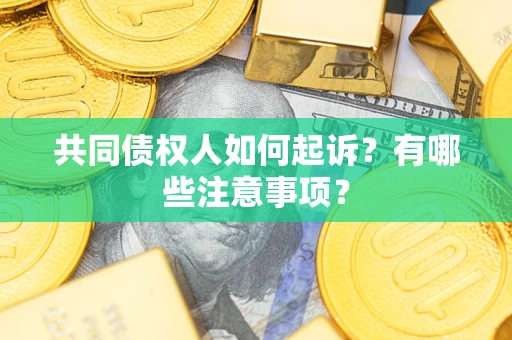 济南共同债权人如何起诉？有哪些注意事项？